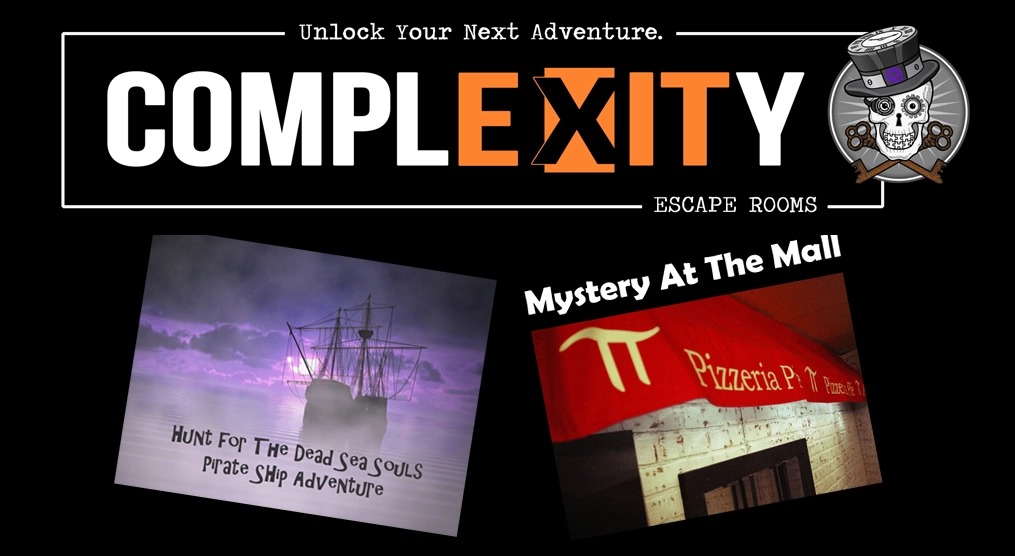 Escape Room Choices for Complexity in Farmingtons team building package: Hunt for the dead sea souls or The Mall 